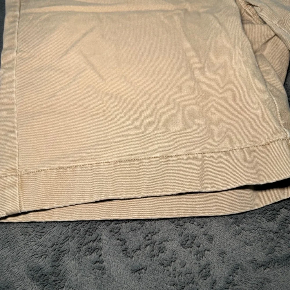 J. Crew Khaki Cotton Chino Shorts Men's Size 34 Flat‎ Front Casual Everyday Wear